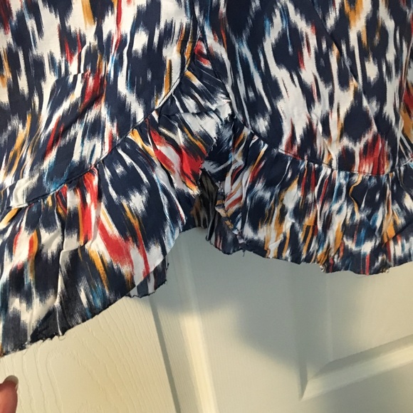 Beachlunchlounge sleeveless blouse ruffle hem S - Picture 5 of 6